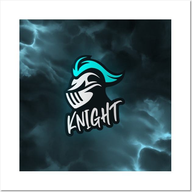 Storm Knight Helmet Design Wall Art by LaurenK